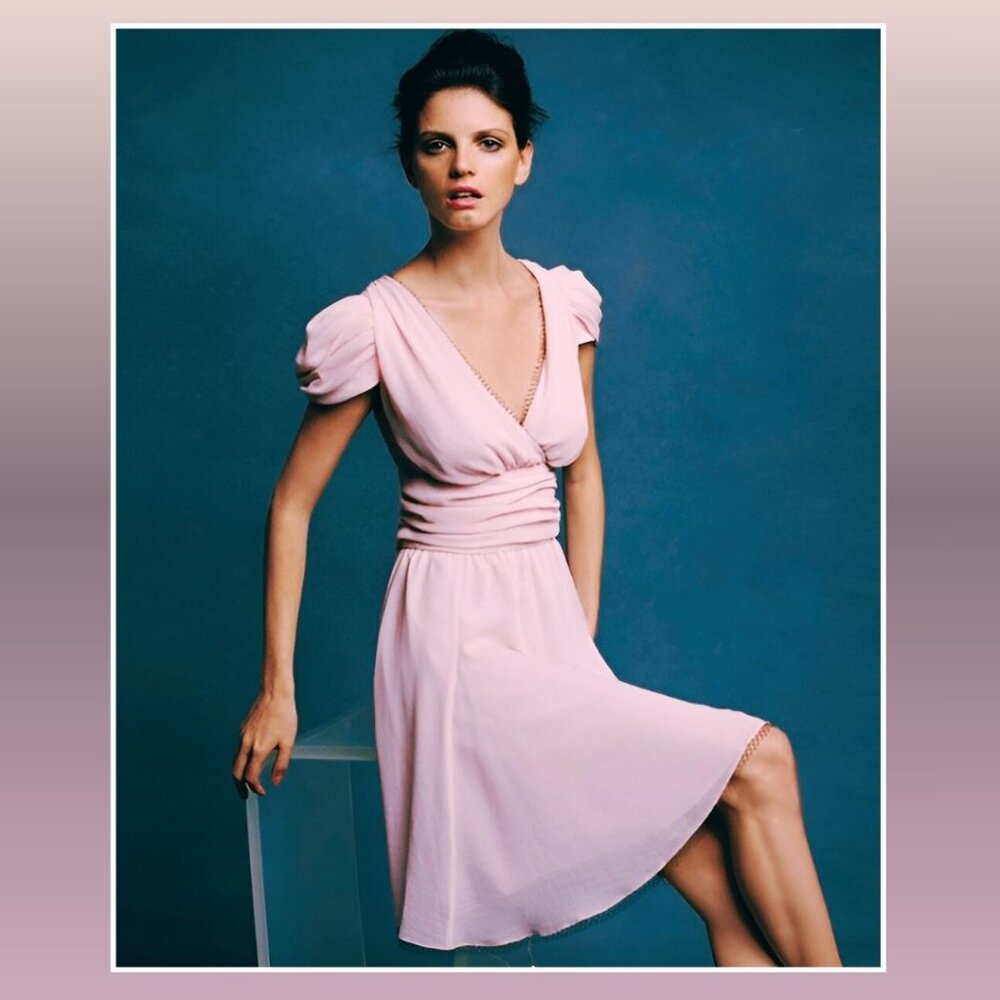 Karl Lagerfeld for Impulse from Macy's Chic Pink Cocktail Dress (size 4)